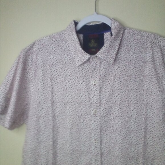 Bobois Collection Shirt Men XXL Button Up European Style Short Sleeve Pattern - Picture 3 of 16